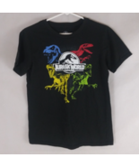 2022 Jurassic World Dominion Colorful Dinosaurs Black T-Shirt Boys Size ... - $178.44 MXN