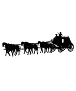 Picniva Stagecoach Removable Vinyl Wall Decal Home Dicor - $11.93 CAD