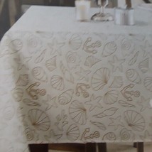Tropic Winds Pontra Vedra Oblong Tablecloth 52 Inches X 70 Inches NEW - $14.47
