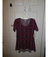 Ladies Lularoe Perfect Tee Small w Paparazzi Necklace&amp;2 Pair Earrings(28) - £17.32 GBP