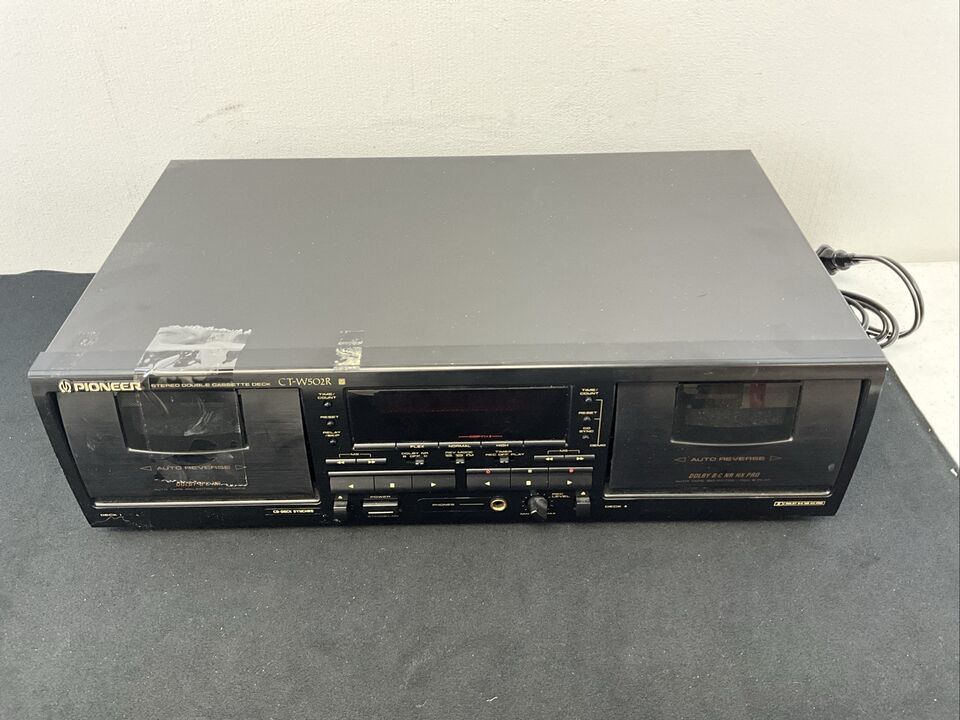Pioneer CT-W302R Stereo Double Cassette Deck  -For Dual Tapes. AS IS PARTS SEE p - $28.04