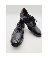SESTO MEUCCI Made in Italy Black Nubuck Suede Comfort Oxfords Flats Size... - $49.99