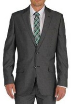 Mens Suit Jacket Apt 9 Black Pindot Single Breasted Modern Fit NEW $300- 44 Long - £75.16 GBP