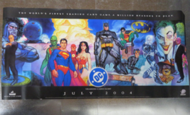 DC Universe Game Promotional Poster Upper Deck 2004 17x36in Batman Superman - €6,94 EUR