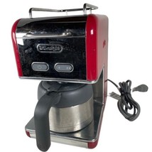 DeLonghi KMIX 6 CUP Red Coffee Maker DCM02MA Japan 100v Tested Working - $49.95