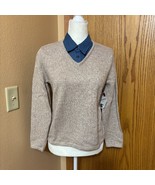VTG Breckenridge Ladies Sweater faux two-fer appearance NWT PM - $449.68 MXN