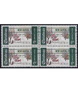 1384 - Color Shift Precancel Error / EFO Block of 4 &quot;New Haven CT&quot; Mint NH - €9,46 EUR