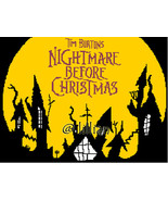 The Nightmare Before Christmas SCENERY Cross Stitch Pattern - £3.88 GBP