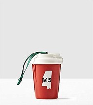 Starbucks Mississipi MS Ornament USA State Coffee Red Mug 2016 Christmas... - $23.76