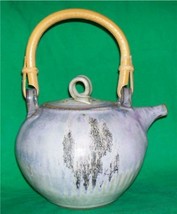 Oriental Asian Anagama Teapot Earthenware Vessel Handcrafted Folk Art Pottery - £100.88 GBP
