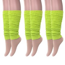 Aerobic Leg Warmers for Women 3 Pairs Cotton Knee High - £10.31 GBP