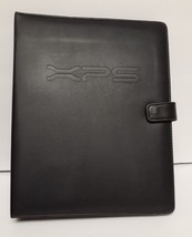 DELL XPS Faux Leather Binder CD Holder Holds 16 Black Snap Closure 11&quot;x8.5&quot; VTG - £23.60 GBP