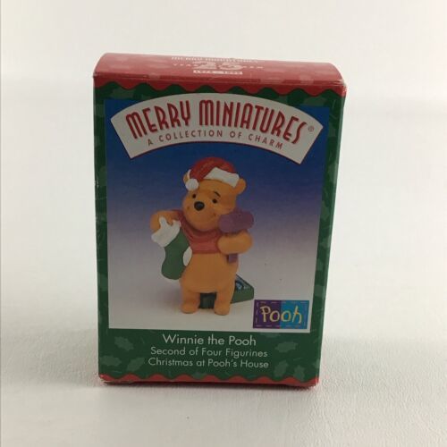 Hallmark Merry Miniatures Christmas At Pooh's House Winnie The Pooh Vintage 1999 - £15.49 GBP