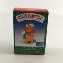 Hallmark Merry Miniatures Christmas At Pooh&#39;s House Winnie The Pooh Vint... - £15.75 GBP