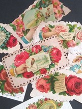 Victorian Die Cut Embossed Advertising Calling Visiting Card Lot c1880s ... - $39.99