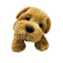 Vintage TB Toy Trading Co. Tan Shar Pei Dog Plush Stuffed Animal Toy 17 Inch - £9.33 GBP