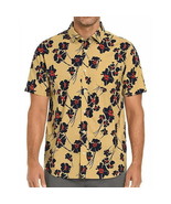 Hurley Men&#39;s Maple Cream Short Sleeve Woven Button-Front Patio Shirt - S... - $11.37