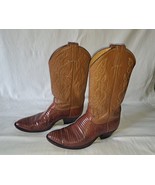 Vintage Justin Lizard Western Cowboy Boots Mens Size 9.5D [NICE] - £160.88 GBP