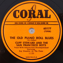 Cliff Steward - Old Piano Roll Blues / Always Say No 1950 78 rpm  Record... - £7.11 GBP