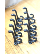 10 RUSTIC COAT HOOKS CAST IRON ACORN 3 1/4&quot; LONG HOOK HAT WALL VINTAGE L... - $432.40 MXN