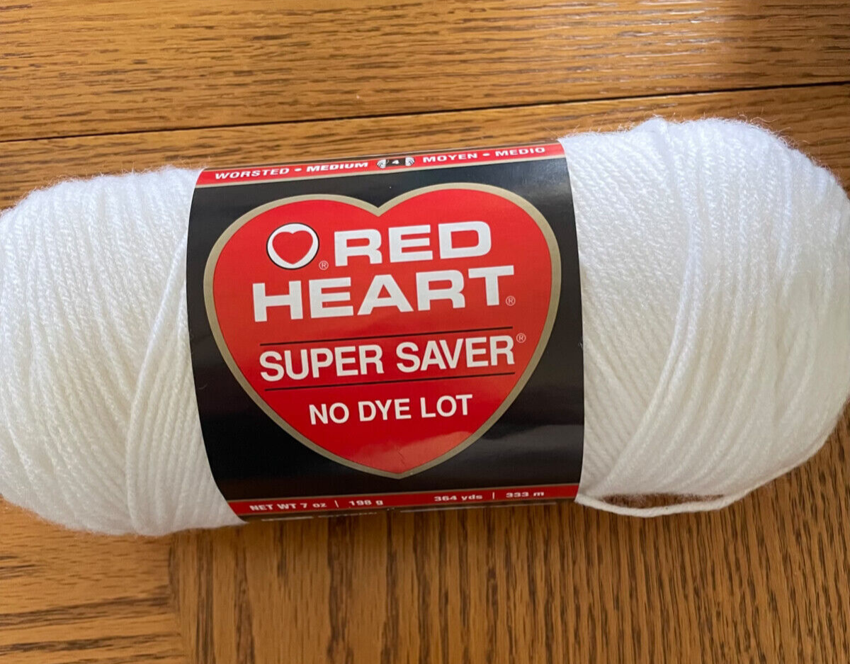 Red Heart Super Saver 8 oz Aran Weight Acrylic Yarn clr 324 Bright Yellow