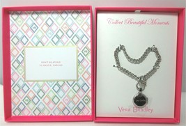 Vera Bradley Beautiful Moments Bracelet With Locket Charm Silver New In Box - £7.97 GBP