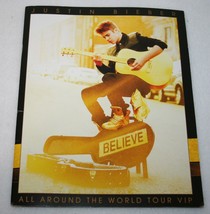 Justin Bieber 2012 All Around The World Concert Tour Vip Program Book W Poster - £15.81 GBP