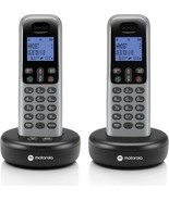Motorola Voice Cordless Phone System, Dark Grey, T612, 2, And Call Block. - $86.72 CAD