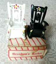Grandma&#39;s Rockers New Old Stock Rocking Chairs&quot; Salt and Pepper Shakers ... - $13.54