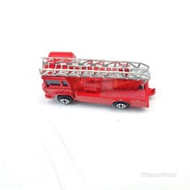 Yatming Fire Truck Red Diecast Toy Car 1/80 Scale Hong Kong - $7.91