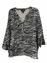 Jones  &amp; Co  Jones New York zebra print women  Top 3 X - £15.81 GBP