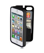 Polycarbonate Wallet Phone Case Storage and Mirror for iPhone 4/4S Black... - $6.48 CAD