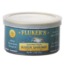 Flukers Gourmet Canned River Shrimp: Nutritious Meal for Reptiles, Birds, Fish, - £4.68 GBP
