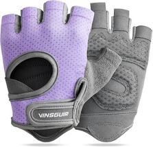 Breathable Purple Workout Gloves for Weightlifting &amp; Training - Medium Size - $25.69