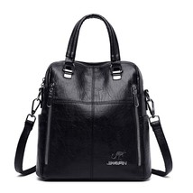 2022 Multifunction Women Leather Backpa High Quality Dos Female Travel Backpack  - £30.64 GBP