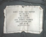 USAF US Air Force CWU-45 cold weather flight jacket; Lancer 1980 LARGE, ... - $130.00
