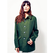 Vintage 1960s 1970s Swedish Army jacket M59 military coat combat green n... - £19.69 GBP