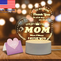 LED Light Heart Gift For Mothers Day Mom Him Her Wife Woman Girlfriend Birthday - £10.98 GBP