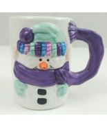 Designpac Snowman Wearing Hat, Gloves, &amp; Scarf Coffee Cup With Scarf For... - $12.60