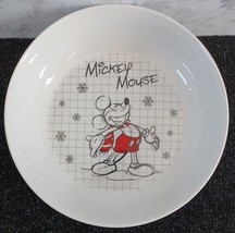Disney Christmas Mickey Mouse Sketchbook Large 8.5&quot; Serving Bowl - How to Draw - £10.36 GBP