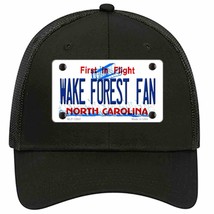 Wake Forest Fan Novelty Black Mesh License Plate Hat - £23.14 GBP