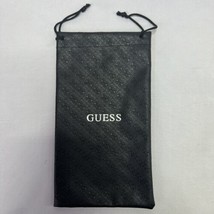 GUESS - Black Faux Leather Sunglasses Glasses 7.5” Pouch Drawstring Bag ... - £5.12 GBP