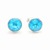 Gorgeous BLUE TOPAZ Gemstone Earrings, Birthstone Earrings, 925 Sterling Silver  - £14.33 GBP