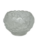 Fenton Glass Water Lily Velvet Rose Frosted Satin Bowl Marked 4.5 In x 3... - £14.76 GBP