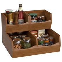 3 Pcs Bamboo Pantry Organizers And Storage, Reusable Open Front Fruit Vegetable  - $67.99