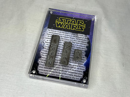 Star Wars Galactic Silver Credit Ingot Set, Display Plaque, Real Prop Replica - £46.43 GBP