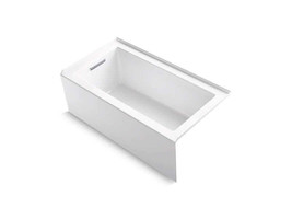 Kohler Underscore 60&quot;Soaking Bathtub for 3 Wall Alcove Installation w/Left Drain - £467.48 GBP