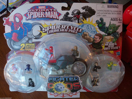 Marvel Ultimate Spider-Man Fighter Pods Spider Cycle Launcher Pack Series 1 NEW - £35.09 GBP
