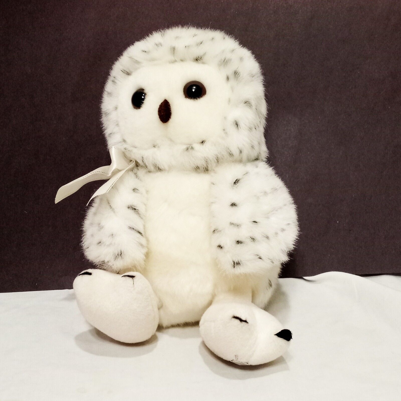 Snowy Owl White Plush Stuffed Animal Bird  7" Russ Shining Stars 2006 - $15.83
