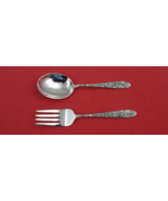 Southern Rose by Manchester Sterling Baby Set 2-pc fork 4 3/4&quot; spoon 4 1/2&quot; - $148.96 CAD
